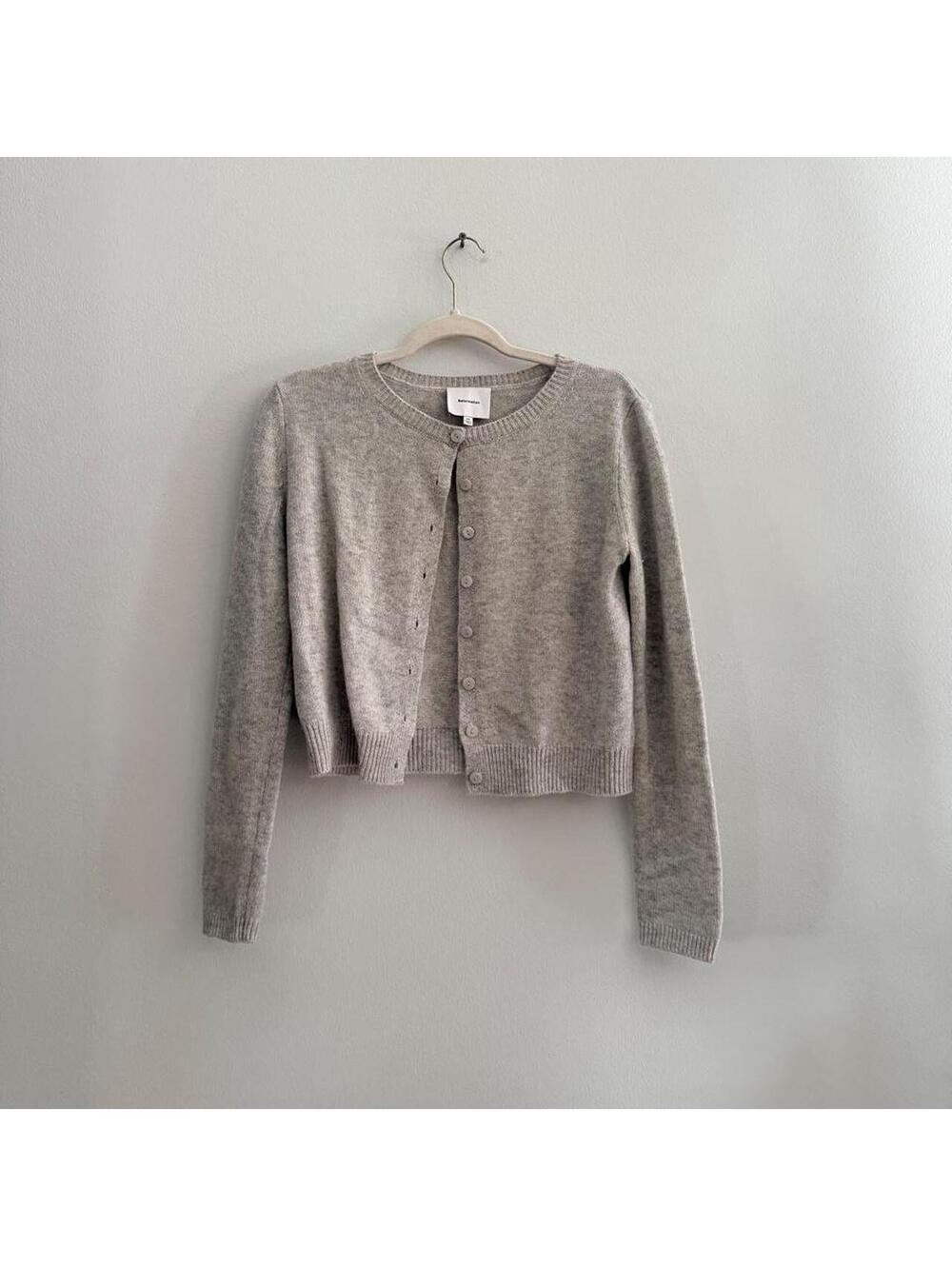 Reformation Clara Cashmere Crew Cardigan